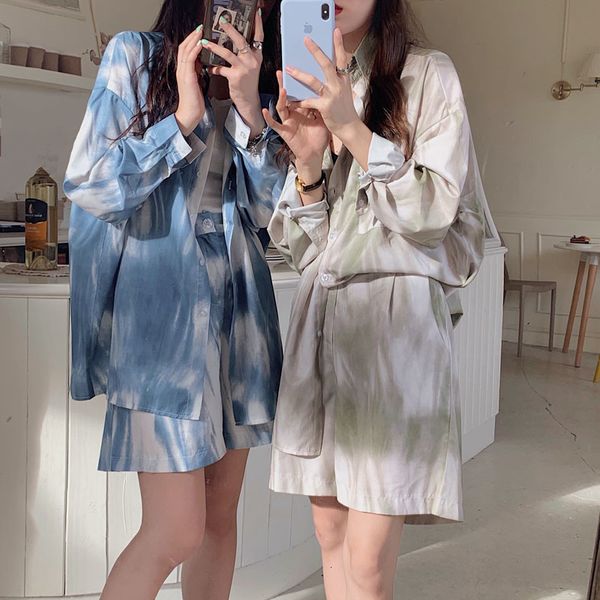 two piece dress suit 2021 style female summer tie-dye shirt casual shorts vest fashion western fried street two-piece suit 9zq2, White
two piece dress suit 2021 style female summer tie-dye shirt casual shorts vest fashion western fried street two-piece suit 9zq2, White
