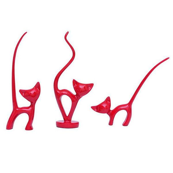 novelty items resin cats family figurines - lovely kitten shelf decor art ornament, set of 3 (red)
novelty items resin cats family figurines - lovely kitten shelf decor art ornament, set of 3 (red)