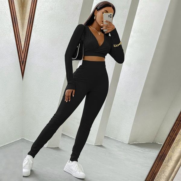 women's two piece pants women close-fitting two-piece clothes set solid color surplice neckline crop and leggings, s/ / l/ xl, White
women's two piece pants women close-fitting two-piece clothes set solid color surplice neckline crop and leggings, s/ / l/ xl, White
