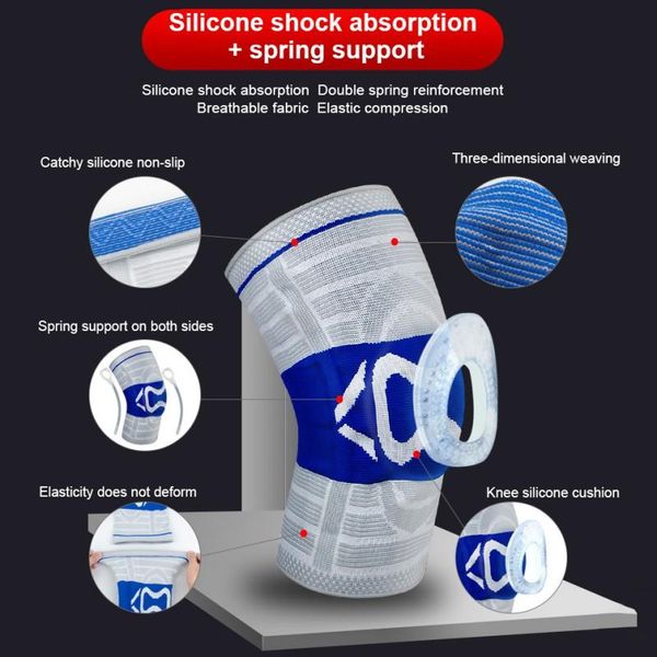 pcs knee patella protector brace silicone spring pad basketball compression sleeve support sports pads elbow &, Black;gray
pcs knee patella protector brace silicone spring pad basketball compression sleeve support sports pads elbow &, Black;gray
