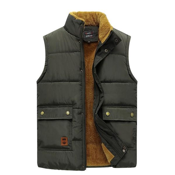 men's vests fleece down stand collar zipper button and pocket vest sleeveless gilet for male casual winter warm waistcoat, Black;white
men's vests fleece down stand collar zipper button and pocket vest sleeveless gilet for male casual winter warm waistcoat, Black;white