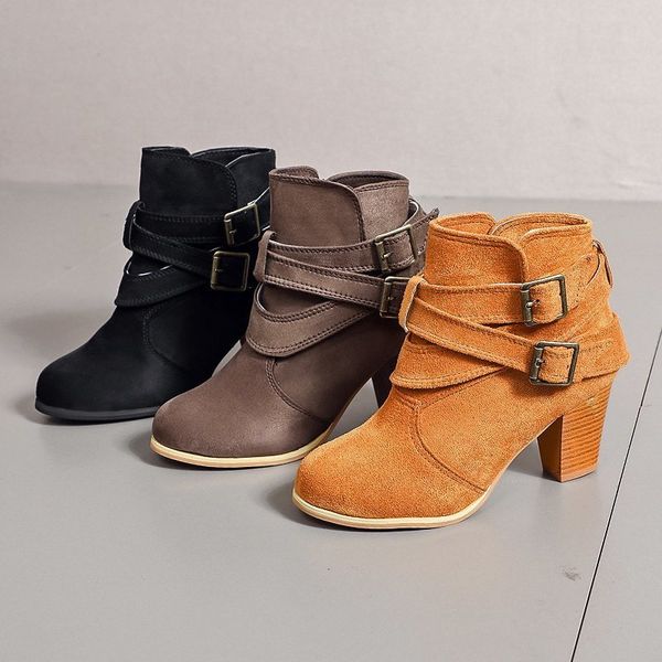 luxury designer woman shoes high heel boots autumn winter boot female large size leather stitching fashion high-heel short, Black
luxury designer woman shoes high heel boots autumn winter boot female large size leather stitching fashion high-heel short, Black