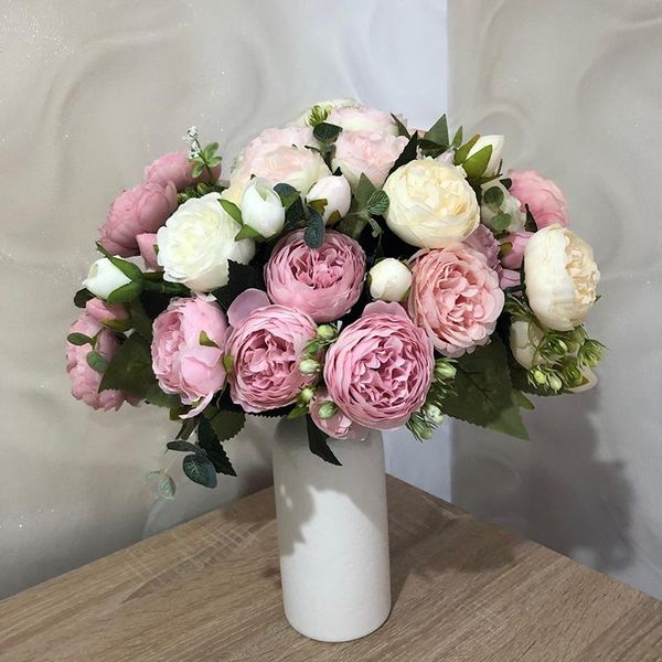 1bouquet 13 heads artificial peony flowers silk fake wedding party home decor flower bouquet wreath diy scrapbooking decorative & wreaths
1bouquet 13 heads artificial peony flowers silk fake wedding party home decor flower bouquet wreath diy scrapbooking decorative & wreaths