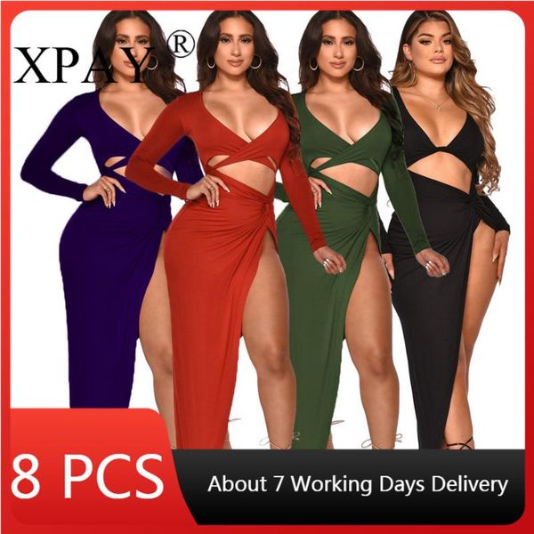 casual dresses wholesale items elegant for women fall / autumn v- neck side split hollow out maxi dress solid color bulk lots x7855, Black;gray
casual dresses wholesale items elegant for women fall / autumn v- neck side split hollow out maxi dress solid color bulk lots x7855, Black;gray
