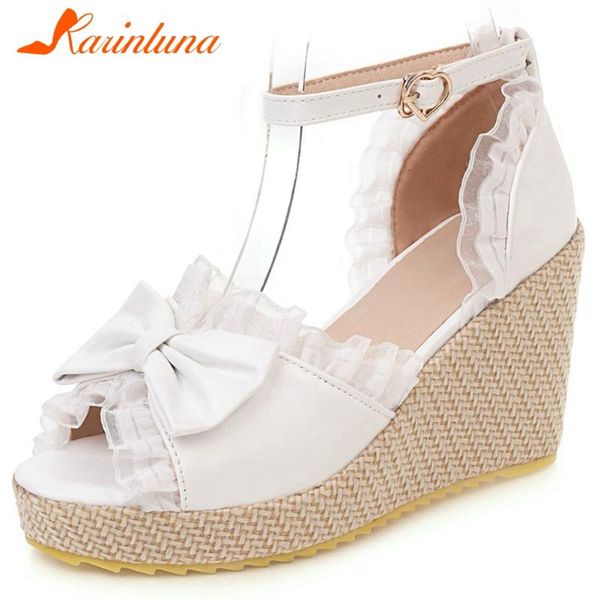 sweet girl wedges sandals lace platform classic party ankle strap women butterfly knot fashion shoes, Black
sweet girl wedges sandals lace platform classic party ankle strap women butterfly knot fashion shoes, Black