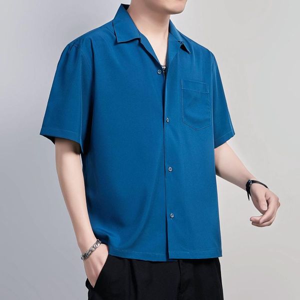 men's casual shirts cuban collar black white shirt summer short sleeve solid color beach for men harujuku mens clothing chemise homme, White;black
men's casual shirts cuban collar black white shirt summer short sleeve solid color beach for men harujuku mens clothing chemise homme, White;black