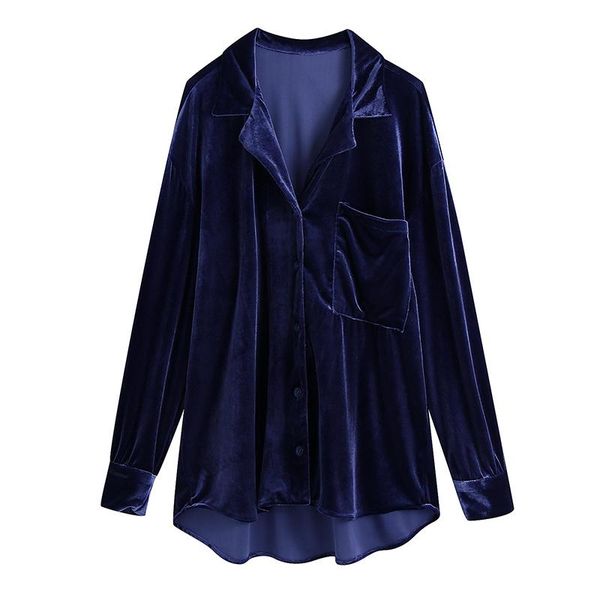 floy fashion dark blue turn down collar blouses women elegant front pocket shirts velvet single breasted ladies women's &, White
floy fashion dark blue turn down collar blouses women elegant front pocket shirts velvet single breasted ladies women's &, White