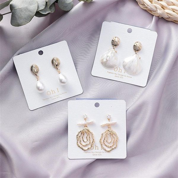 dangle & chandelier hhsppf xy korean fashion handmade pearl shell women's earrings fan shape water drop irregular metal jewelry gift, Silver
dangle & chandelier hhsppf xy korean fashion handmade pearl shell women's earrings fan shape water drop irregular metal jewelry gift, Silver