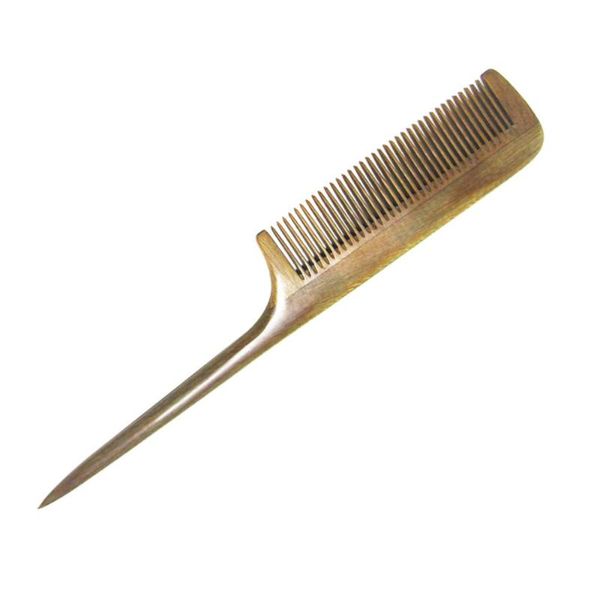 hair brushes green sandalwood comb wooden long handle pointed tail smoothing fine tooth, Silver
hair brushes green sandalwood comb wooden long handle pointed tail smoothing fine tooth, Silver