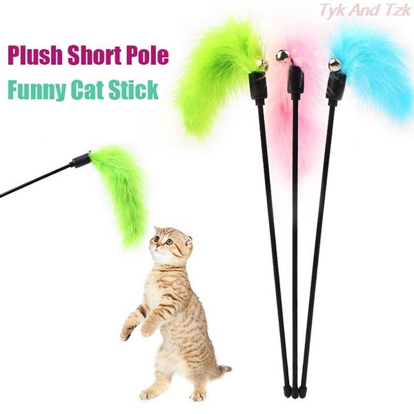 cat toys pet toy kitten teaser stick interactive wand funny feather tickler with bell stuff random color
cat toys pet toy kitten teaser stick interactive wand funny feather tickler with bell stuff random color