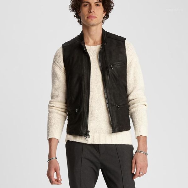 luxury goods exported to the united states lamb sheepskin vest craft genuine leather clothes male men's & faux, Black
luxury goods exported to the united states lamb sheepskin vest craft genuine leather clothes male men's & faux, Black