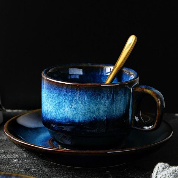 mugs distinguished 100ml-180ml coffee cup&saucer set ceramic mug milk cup cat's eye blue breakfast dessert dish vintage tableware
mugs distinguished 100ml-180ml coffee cup&saucer set ceramic mug milk cup cat's eye blue breakfast dessert dish vintage tableware