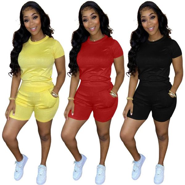 women's tracksuits s-2xl women summer 2021 fashion casual sport solid color short sleeve and shorts two piece set wholesale drop, Gray
women's tracksuits s-2xl women summer 2021 fashion casual sport solid color short sleeve and shorts two piece set wholesale drop, Gray