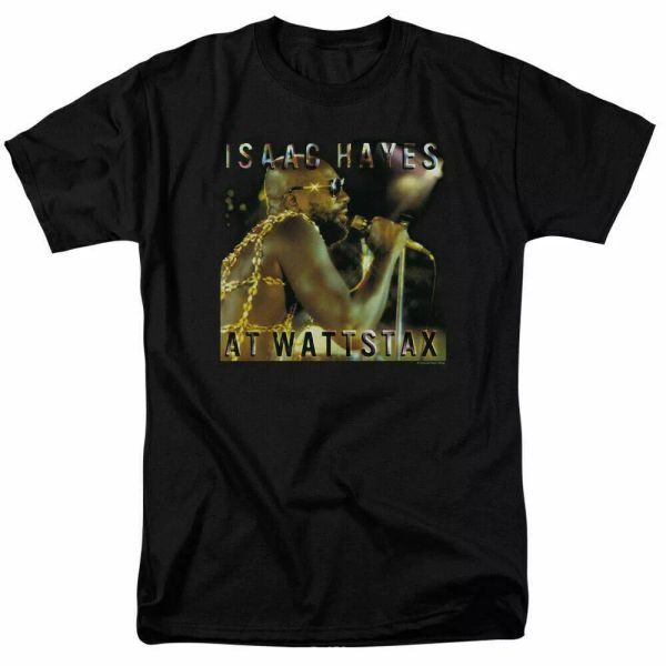 issac hayes at wattstax t shirt licensed southern soul music rock shaft black, White;black
issac hayes at wattstax t shirt licensed southern soul music rock shaft black, White;black