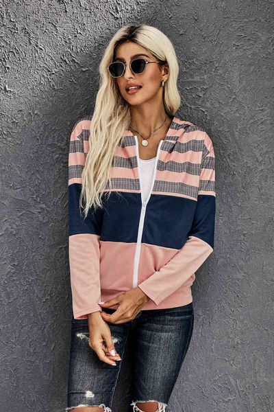 women's jackets fall winter sweatshirts contrast zip-knit pocket with casual hoodie woman sports hood 7ou2, Black;brown
women's jackets fall winter sweatshirts contrast zip-knit pocket with casual hoodie woman sports hood 7ou2, Black;brown