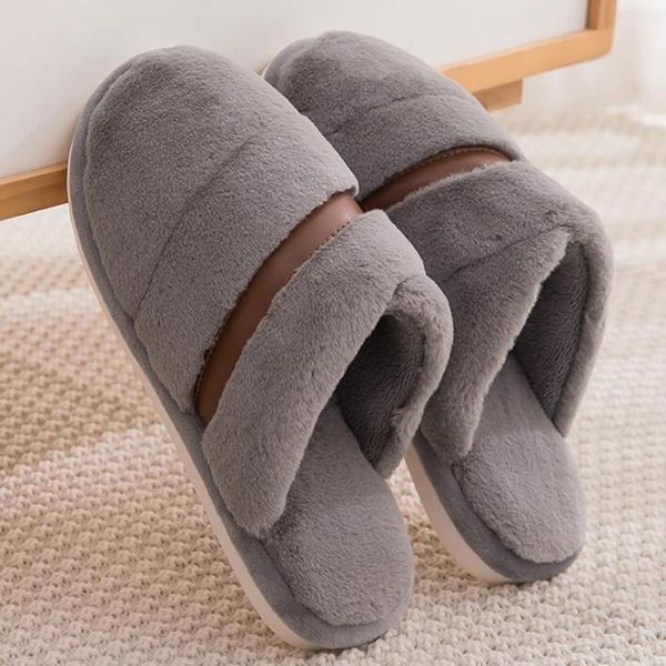 slippers winter couples cotton solid color man's flats antiskid plush men's large size platform shoe warm zapatillas hombre, Black
slippers winter couples cotton solid color man's flats antiskid plush men's large size platform shoe warm zapatillas hombre, Black