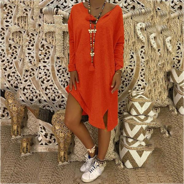 casual dresses boho style long sleeve beach dress tunic sundress women voguemid claf split summer loose voguevestidos, Black;gray
casual dresses boho style long sleeve beach dress tunic sundress women voguemid claf split summer loose voguevestidos, Black;gray