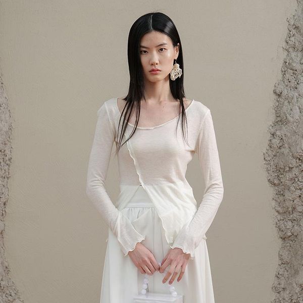 women's t-shirt xiaowang colline2021 spring and summer long sleeve korean thin guangzhou uus apm solid color base shirt, White
women's t-shirt xiaowang colline2021 spring and summer long sleeve korean thin guangzhou uus apm solid color base shirt, White