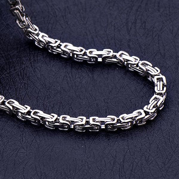 chains titanium steel necklace fashion stainless men's width 5mm rock hip hop jewelry, Silver
chains titanium steel necklace fashion stainless men's width 5mm rock hip hop jewelry, Silver