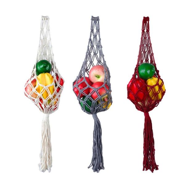 storage bags 90cm macrame wall hanging fruit basket potato onion vegetable boho kitchen organizer produce interior decor
storage bags 90cm macrame wall hanging fruit basket potato onion vegetable boho kitchen organizer produce interior decor