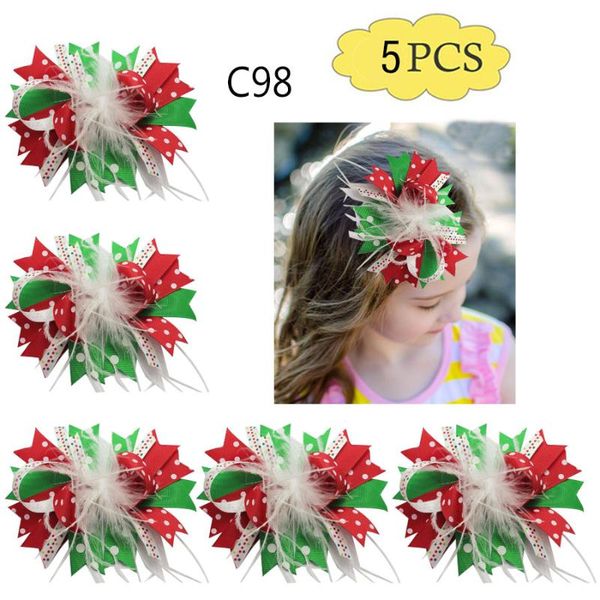 hair accessories 5pcs -b christmas inspired bows clips santa clause big snowman headbands, Slivery;white
hair accessories 5pcs -b christmas inspired bows clips santa clause big snowman headbands, Slivery;white