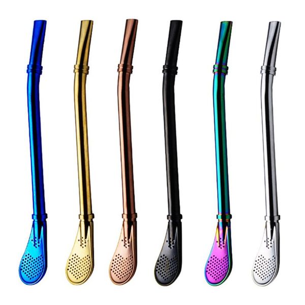 drinking straws 6pcs selling metal spoon straw fashionable stainless steel tea filter bombilla barware multicolor
drinking straws 6pcs selling metal spoon straw fashionable stainless steel tea filter bombilla barware multicolor