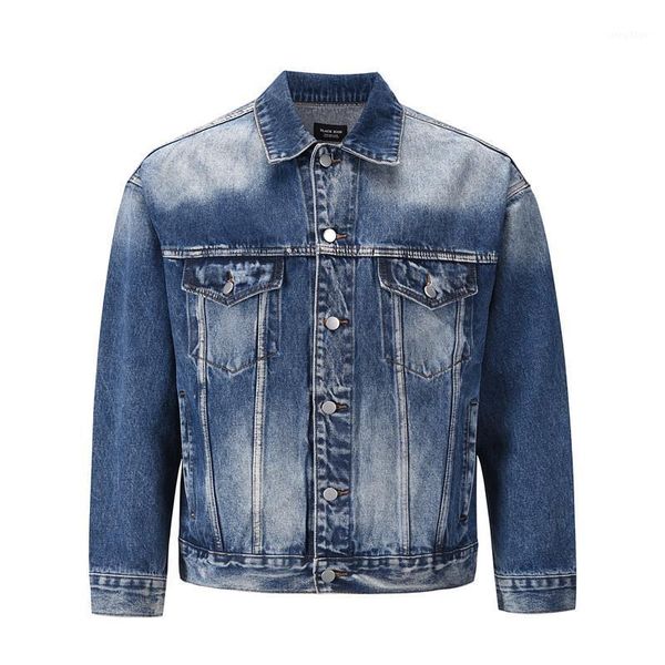 clothing streetwear distressed denim jacket men spring and autumn regular turn-down collar solid coat men's jackets, Black;brown
clothing streetwear distressed denim jacket men spring and autumn regular turn-down collar solid coat men's jackets, Black;brown