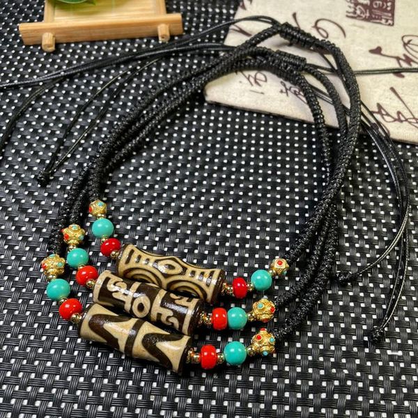 pendant necklaces natural tibetan agates dzi tiger teeth dragon six eye braided choker necklace for meditation healing reiki, Silver
pendant necklaces natural tibetan agates dzi tiger teeth dragon six eye braided choker necklace for meditation healing reiki, Silver