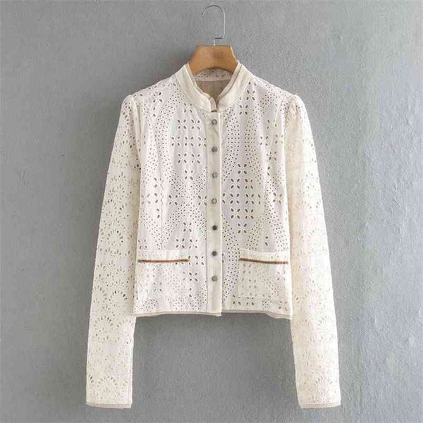 summer women thin jackets coats long sleeve pockets embroidery hollow out splice female vintage jacket outerwear clothing 210513, Black;brown
summer women thin jackets coats long sleeve pockets embroidery hollow out splice female vintage jacket outerwear clothing 210513, Black;brown