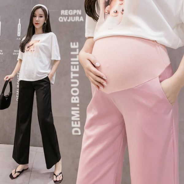 maternity bottoms pregnant women's wide-leg pants, ice silk, summer thin, loose, casual, fashionable belly lift pants, White
maternity bottoms pregnant women's wide-leg pants, ice silk, summer thin, loose, casual, fashionable belly lift pants, White
