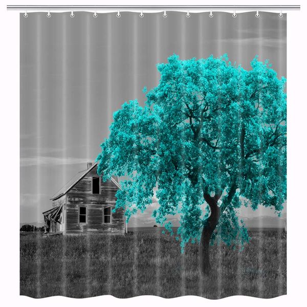 rustic farmhouse shower curtain for bathroom, vintage old farm wooden house and tree country landscape waterproof polyester
rustic farmhouse shower curtain for bathroom, vintage old farm wooden house and tree country landscape waterproof polyester