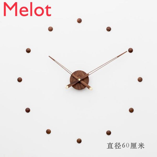 mute household clock living room simple fashion north european and american black walnut large pointer quartz pocket watch wall clocks
mute household clock living room simple fashion north european and american black walnut large pointer quartz pocket watch wall clocks