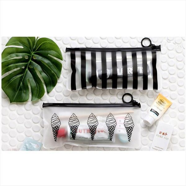 pvc transparent stripes ice cosmetic bags cream women travel makeup organizer storage pouch pencil case toiletry wash
pvc transparent stripes ice cosmetic bags cream women travel makeup organizer storage pouch pencil case toiletry wash