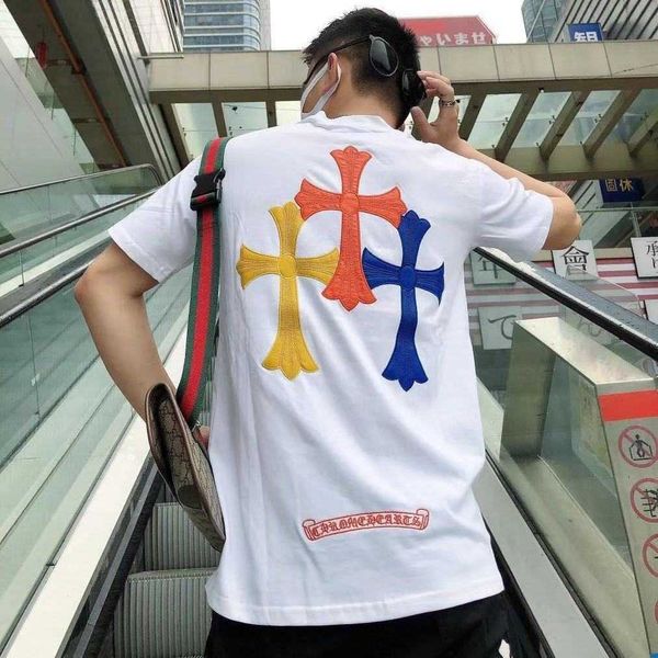 2021 brand crosin embroidery letter cross badge summer fashion casual slim couple short sleeve t-shirt, White;black
2021 brand crosin embroidery letter cross badge summer fashion casual slim couple short sleeve t-shirt, White;black