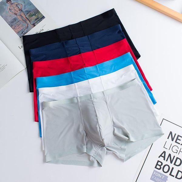 men's underwear seamless ice silk breathable elastic comfortable quick-drying ultra-thin boxer briefs underpants, Black;white
men's underwear seamless ice silk breathable elastic comfortable quick-drying ultra-thin boxer briefs underpants, Black;white