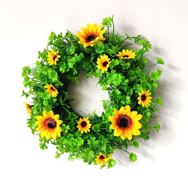 decorative flowers & wreaths 35cm artificial sunflower lucky clover flower garland front door home wreath wedding backdrop décor
decorative flowers & wreaths 35cm artificial sunflower lucky clover flower garland front door home wreath wedding backdrop décor