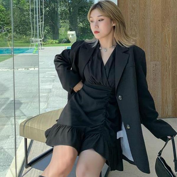casual dresses long sleeve dress women irregular solid pleated v-neck party low neck fashion loose leisure elegant slim vintage, Black;gray
casual dresses long sleeve dress women irregular solid pleated v-neck party low neck fashion loose leisure elegant slim vintage, Black;gray