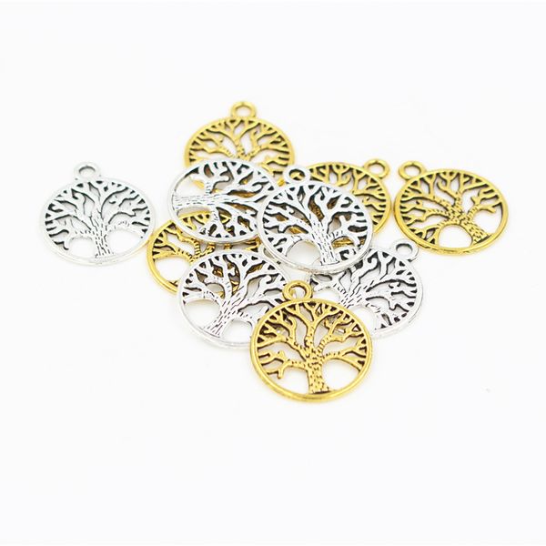 antique gold silver plated alloy lifetree charm pendant with double hook handmade jewelry accessories, Bronze;silver
antique gold silver plated alloy lifetree charm pendant with double hook handmade jewelry accessories, Bronze;silver