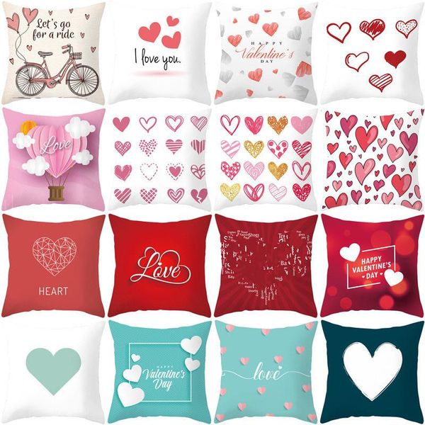 pillow case valentine's day love series cushion cover 45x45 red heart pattern pillowcase home sofa seat living room decoration
pillow case valentine's day love series cushion cover 45x45 red heart pattern pillowcase home sofa seat living room decoration