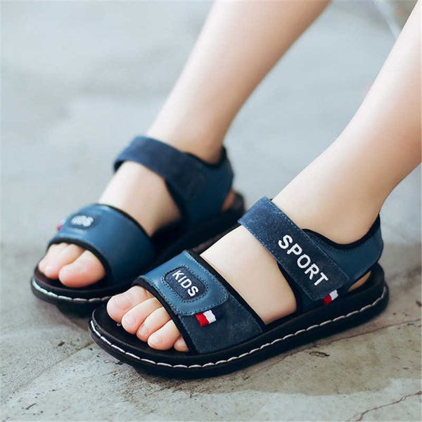 children genuine leather sandals boys sports beach sandals easy hook baby summer shoes soft anti-slip casual sandals 210713, Black;red
children genuine leather sandals boys sports beach sandals easy hook baby summer shoes soft anti-slip casual sandals 210713, Black;red