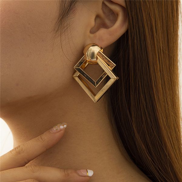 hollow out double rhombus stud earrings women geometric metal ear drop european lady party gift dress wear earring jewelry accessories whole, Golden;silver
hollow out double rhombus stud earrings women geometric metal ear drop european lady party gift dress wear earring jewelry accessories whole, Golden;silver