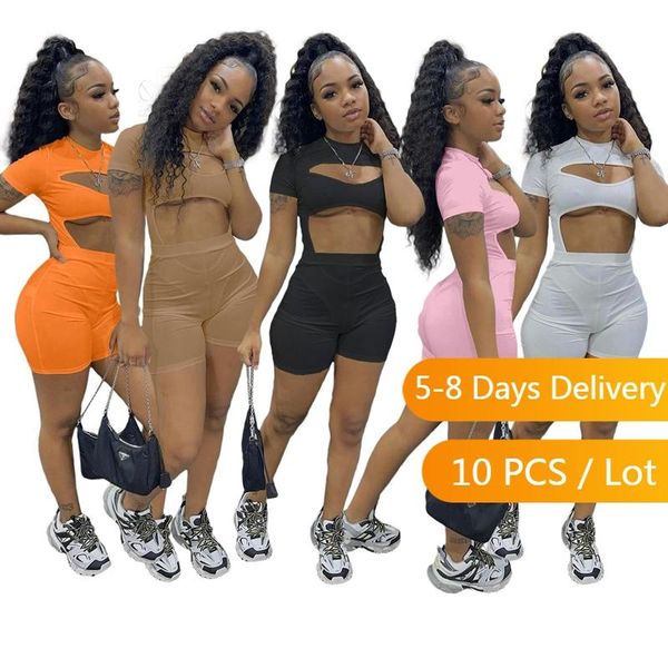 women's tracksuits bulk items wholesale lots bodycon two piece set women summer hollow out bodysuit and shorts outfits for party, Gray
women's tracksuits bulk items wholesale lots bodycon two piece set women summer hollow out bodysuit and shorts outfits for party, Gray