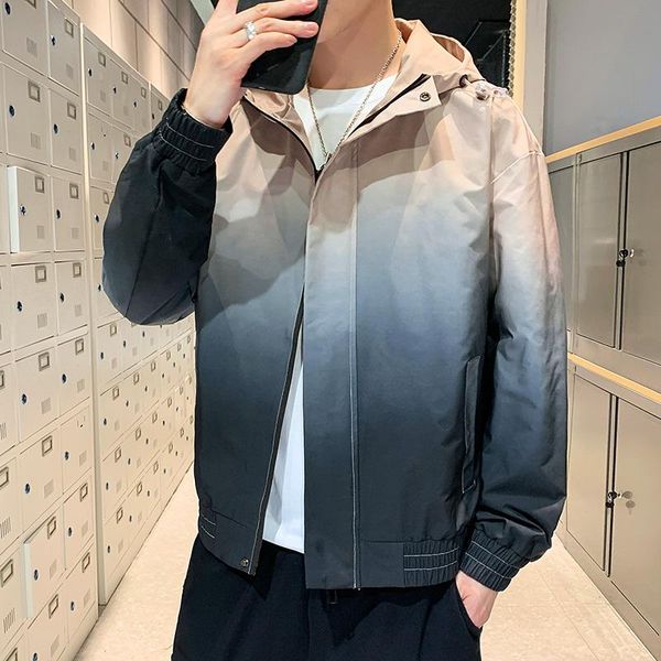 men's jackets instagram-colored hooded jacket for casual fall collections, Black;brown
men's jackets instagram-colored hooded jacket for casual fall collections, Black;brown