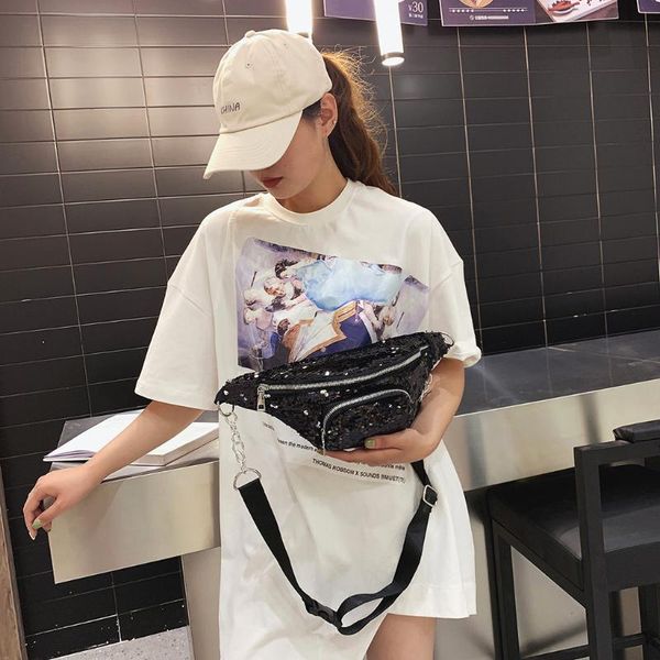 aelicy women's waist bag sequin casual shoulder men's black chest messenger canvas bags
aelicy women's waist bag sequin casual shoulder men's black chest messenger canvas bags