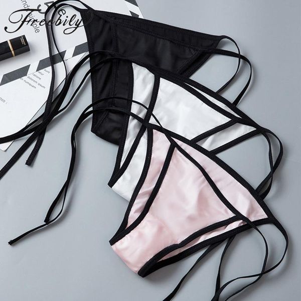women's panties women satin briefs sides lace-up solid color elastic waistband underpants underwear, Black;pink
women's panties women satin briefs sides lace-up solid color elastic waistband underpants underwear, Black;pink