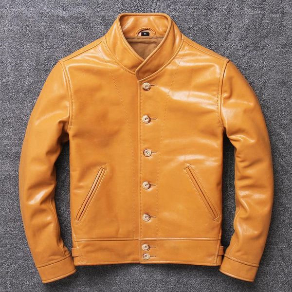 men's leather & faux jacket men real cow coat vintage motorcycle for style korean clothes chaqueta cuero hombre wpy2481, Black
men's leather & faux jacket men real cow coat vintage motorcycle for style korean clothes chaqueta cuero hombre wpy2481, Black