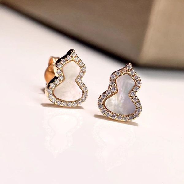 hbp korean 925 silver small gourd white shell earrings rose 18 gold diamond mesh red earrings, Golden
hbp korean 925 silver small gourd white shell earrings rose 18 gold diamond mesh red earrings, Golden