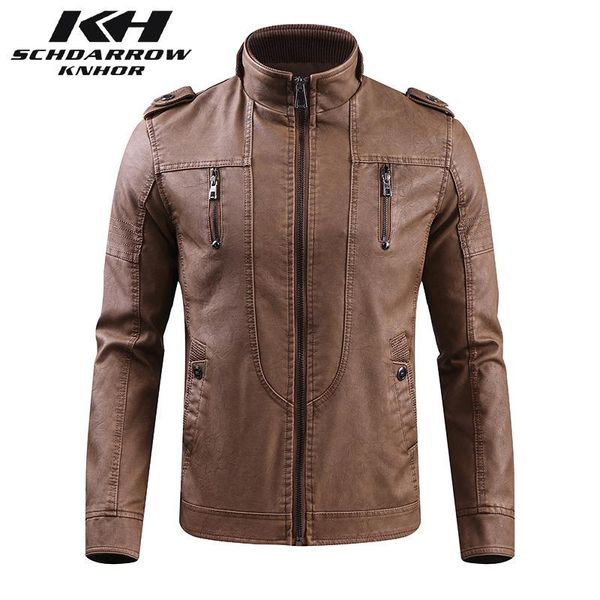 men's fur & faux winter men fleece thick leather jacket casual retro outerwear fashion business stand collar warm windproof coat, Black
men's fur & faux winter men fleece thick leather jacket casual retro outerwear fashion business stand collar warm windproof coat, Black