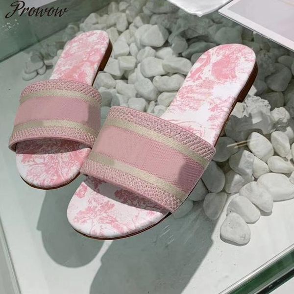 slippers prowow letter embroidery beach brand classic style multicolor fashionable women shoes luxury slides, Black
slippers prowow letter embroidery beach brand classic style multicolor fashionable women shoes luxury slides, Black