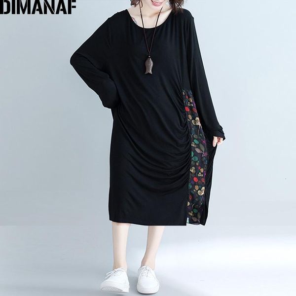 casual dresses dimanaf oversize women dress long sleeve lady vestidos print spliced cotton loose plus size female clothing black spring, Black;gray
casual dresses dimanaf oversize women dress long sleeve lady vestidos print spliced cotton loose plus size female clothing black spring, Black;gray